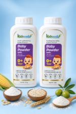 Kidsveda Soothing Baby Powder – Talc-Free & Hypoallergenic (100g)