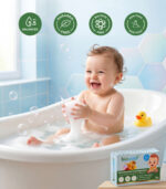 Kidsveda Herbal Baby Soap (Pack of 4) – pH 5.5 Syndet Bar (4 x 75g) - Image 3