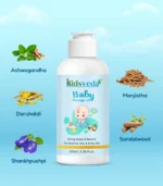 Kidsveda Baby Massage Oil – Strong Bones & Muscles (100ml) - Image 2